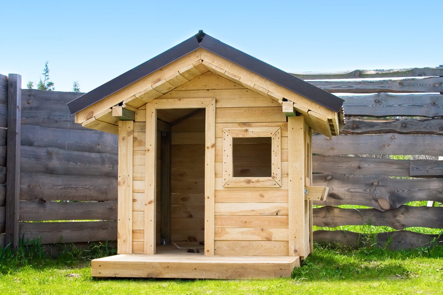 Children's,Play,House,Wood